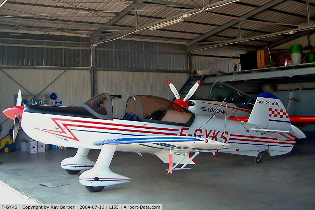 F-GYKS, Mudry CAP-10B C/N 313, Mudry CAP-10B [313] Bologna-Ozzano del Emiglia~I 16/07/2004