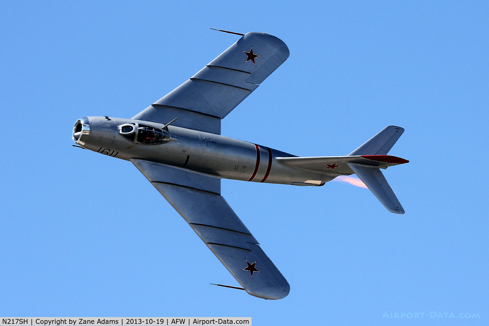 N217SH, 1959 PZL-Mielec Lim-5 (MiG-17F) C/N 1C1611, Alliance Airshow 2013