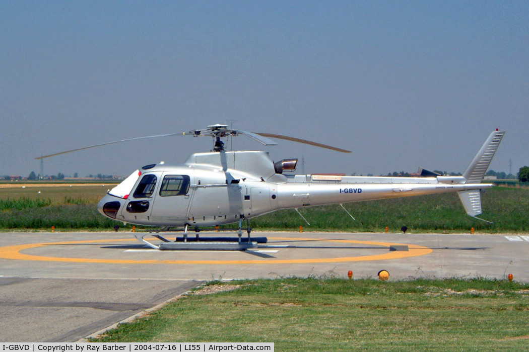I-GBVD, 2003 Eurocopter AS-350B-3 Ecureuil Ecureuil C/N 3689, Aerospatiale AS.350B3 Ecureuil [3689] Bologna-Ozzano del Emiglia~I 16/07/2004