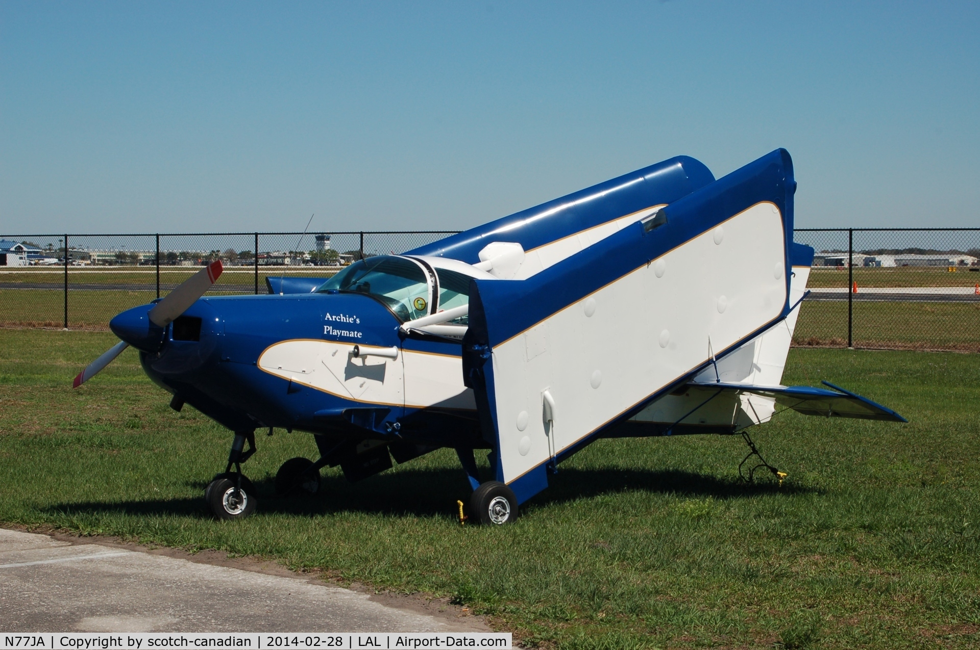 N77JA, 1974 Stits SA-11A Playmate C/N 126, 1974 Stits SA-11-A, N77JA, at the Florida Air Museum, Lakeland Linder Regional Airport, Lakeland, FL