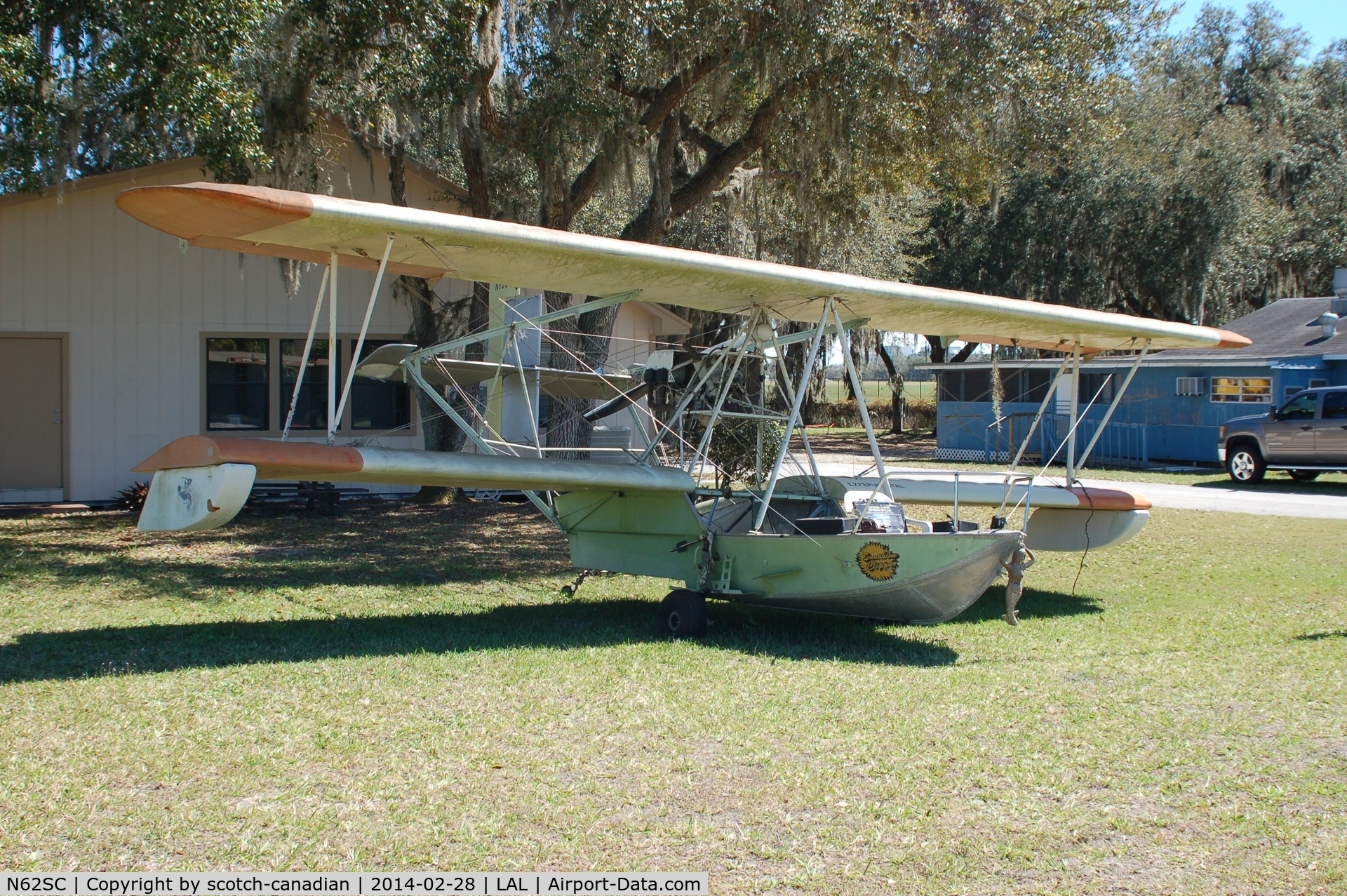 N62SC, 1987 Palmer Henry C SUNSHINECLIPPER C/N 1, 1987 Palmer Henry C SUNSHINECLIPPER, N62SC, at Lakeland Linder Regional Airport, Lakeland, FL