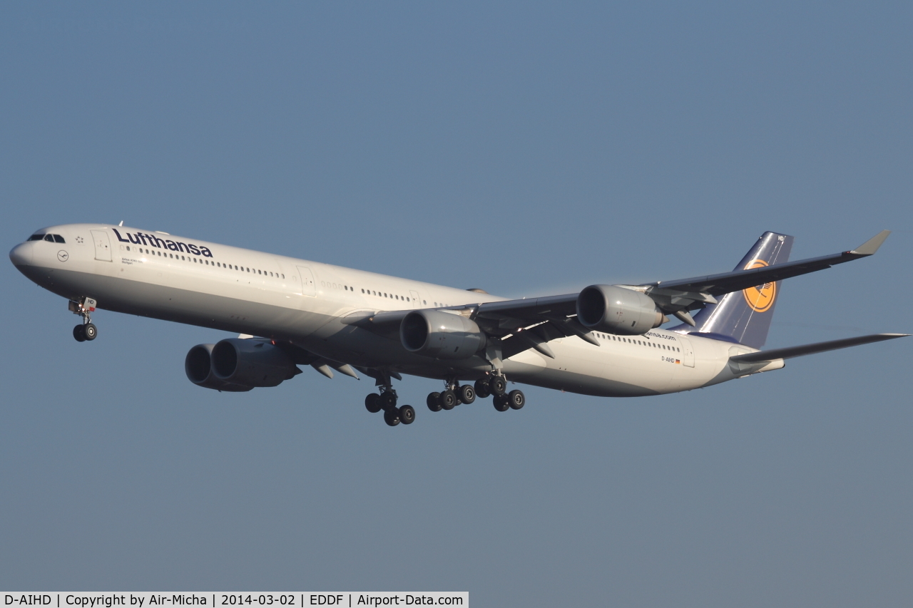 D-AIHD, 2003 Airbus A340-642 C/N 537, Lufthansa