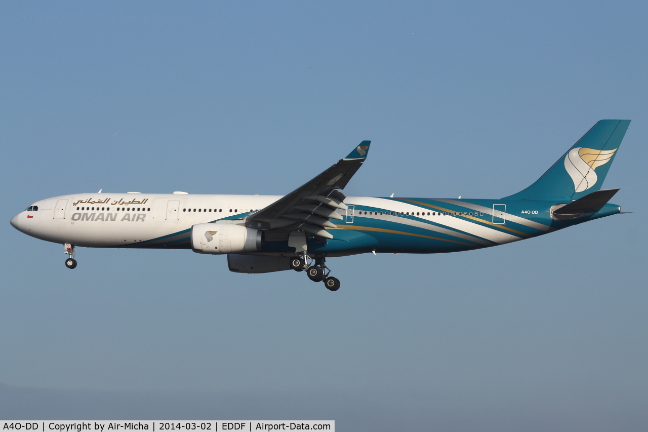 A4O-DD, 2009 Airbus A330-343X C/N 1063, Oman Air