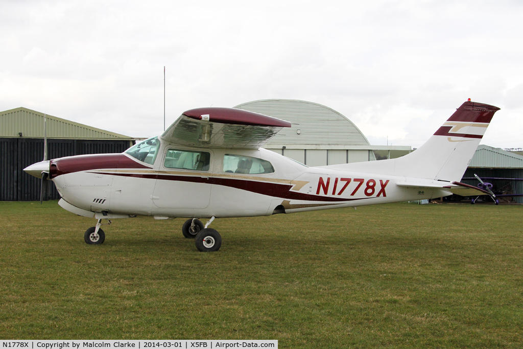 N1778X, 1975 Cessna 210L Centurion C/N 21060798, Cessna 210L N1778X, Fishburn Airfield UK, Mar 1st 2014.