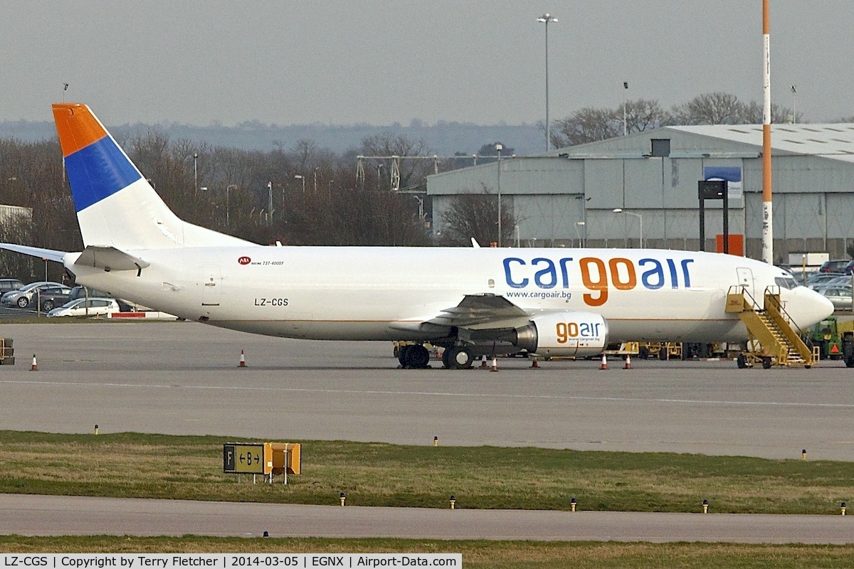LZ-CGS, 1994 Boeing 737-4Q8(SF) C/N 26306, Cargoair Freighter at East Midlands