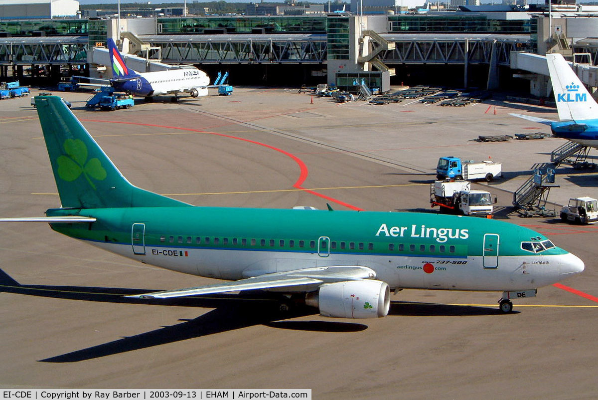 EI-CDE, 1991 Boeing 737-548 C/N 25115, Boeing 737-548 [25115] (Aer Lingus) Amsterdam-Schiphol~PH 13/09/2003