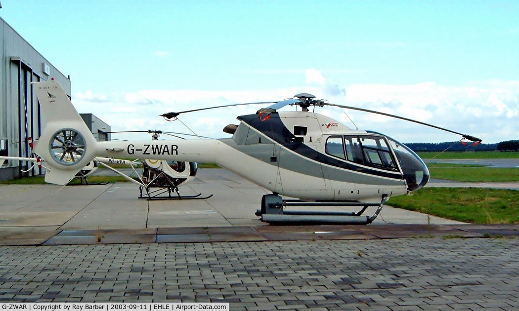 G-ZWAR, 1999 Eurocopter EC-120B Colibri C/N 1024, Eurocopter EC.120B Colibri [1024] Lelystad~PH 11/09/2003