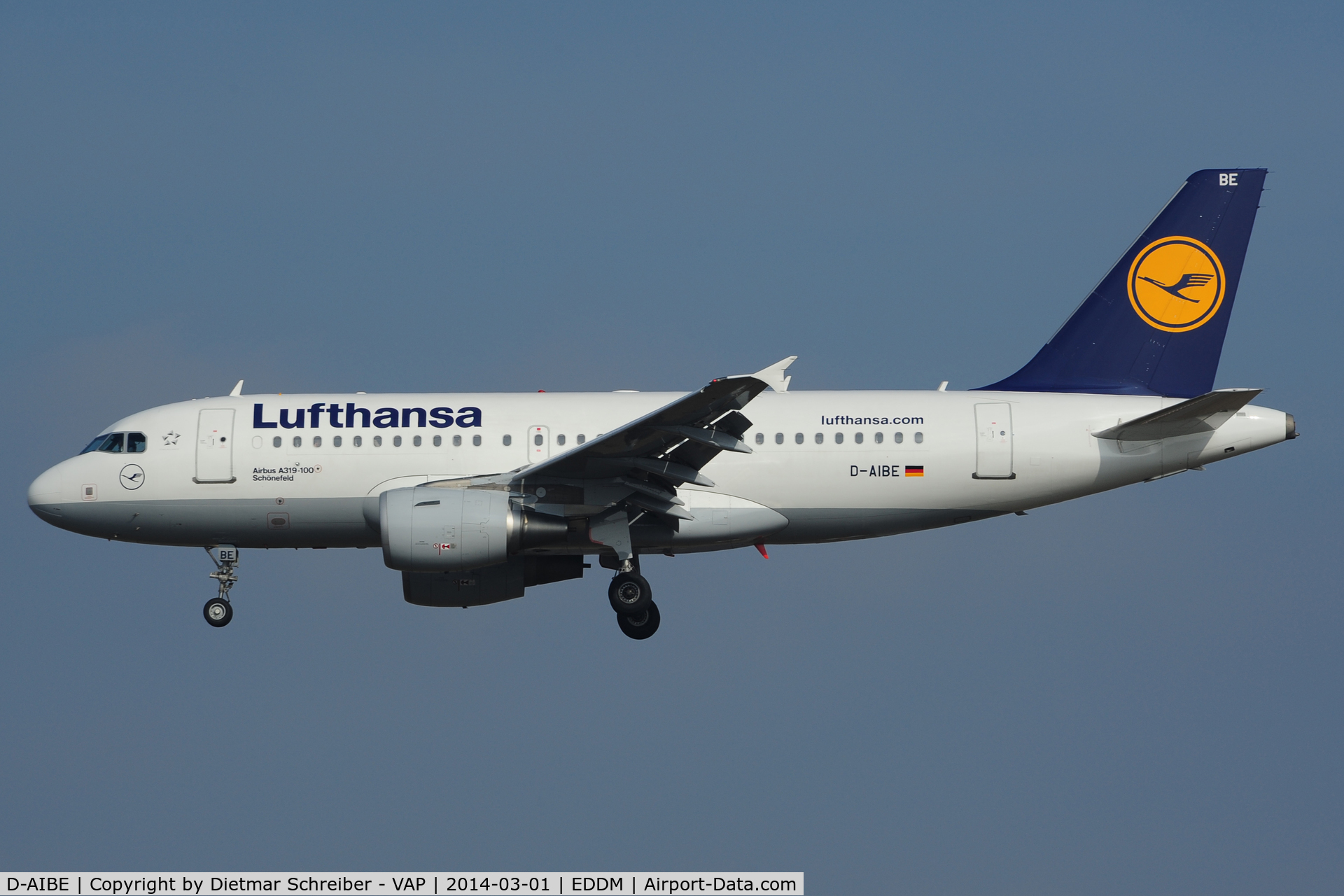 D-AIBE, 2010 Airbus A319-112 C/N 4511, Lufthansa Airbus 319