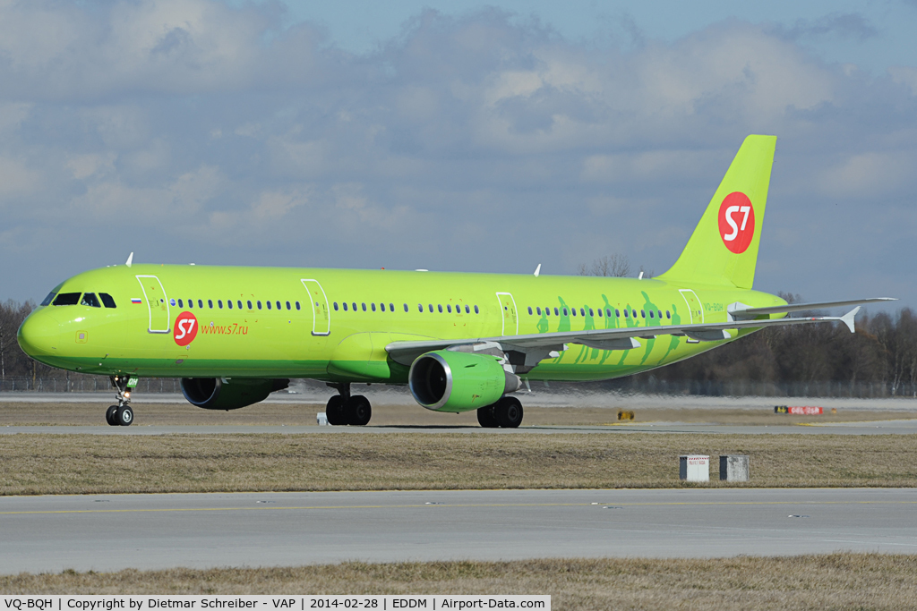 VQ-BQH, 2007 Airbus A321-211 C/N 3070, S7 Airbus 321