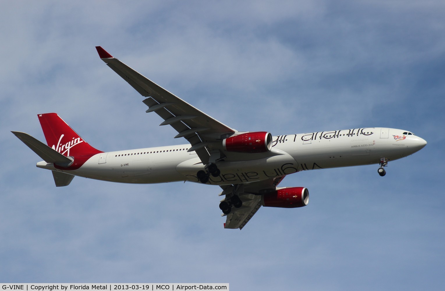 G-VINE, 2011 Airbus A330-343X C/N 1231, Virgin Atlantic A330-300