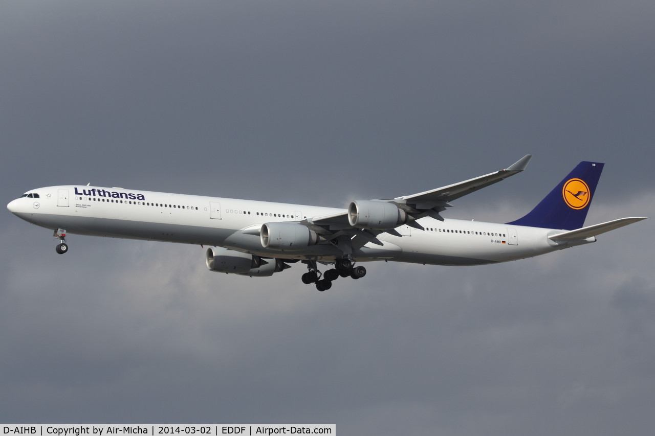 D-AIHB, 2003 Airbus A340-642 C/N 517, Lufthansa