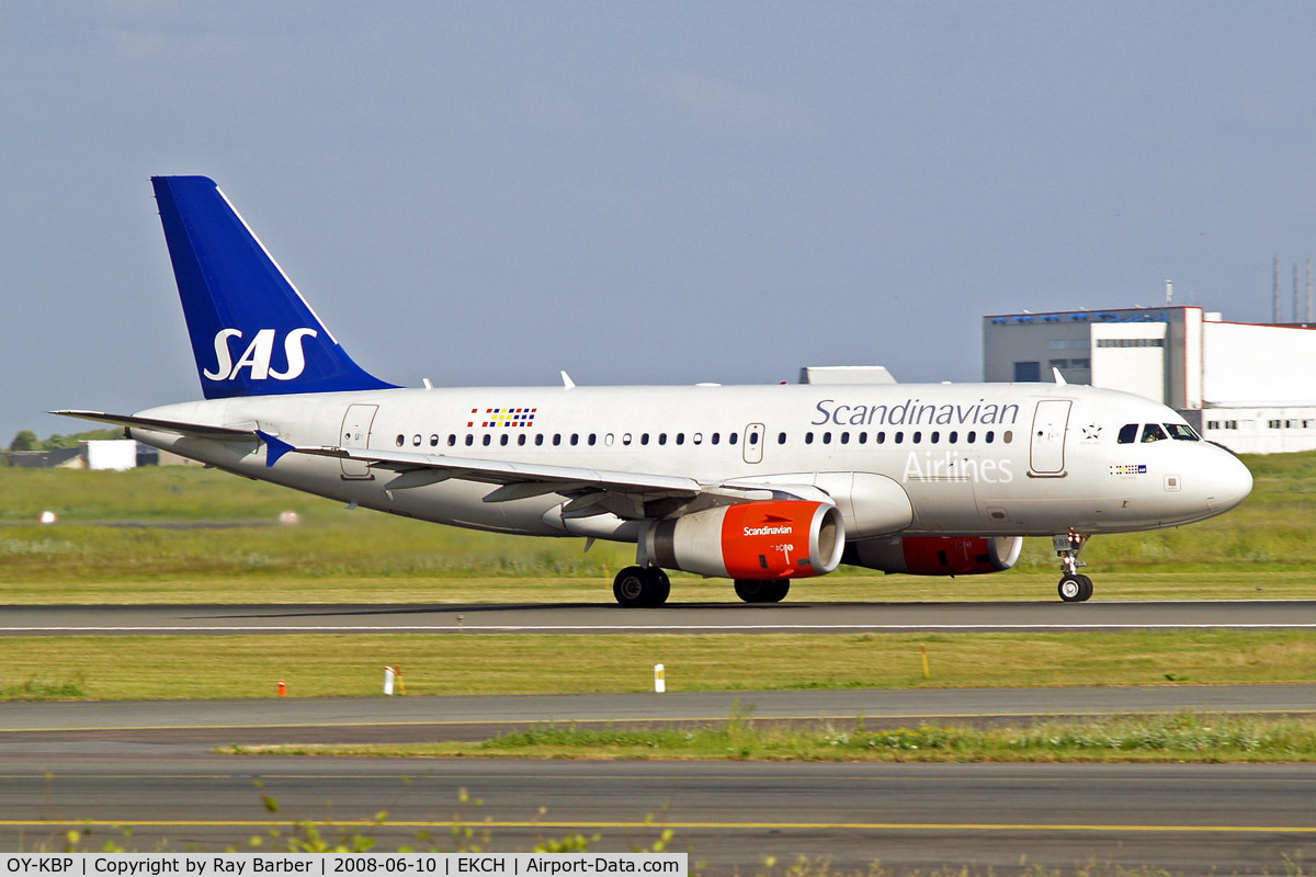 OY-KBP, 2006 Airbus A319-132 C/N 2888, Airbus A319-131 [2888] (SAS Scandinavian Airlines) Copenhagen-Kastrup~OY 10/06/2008