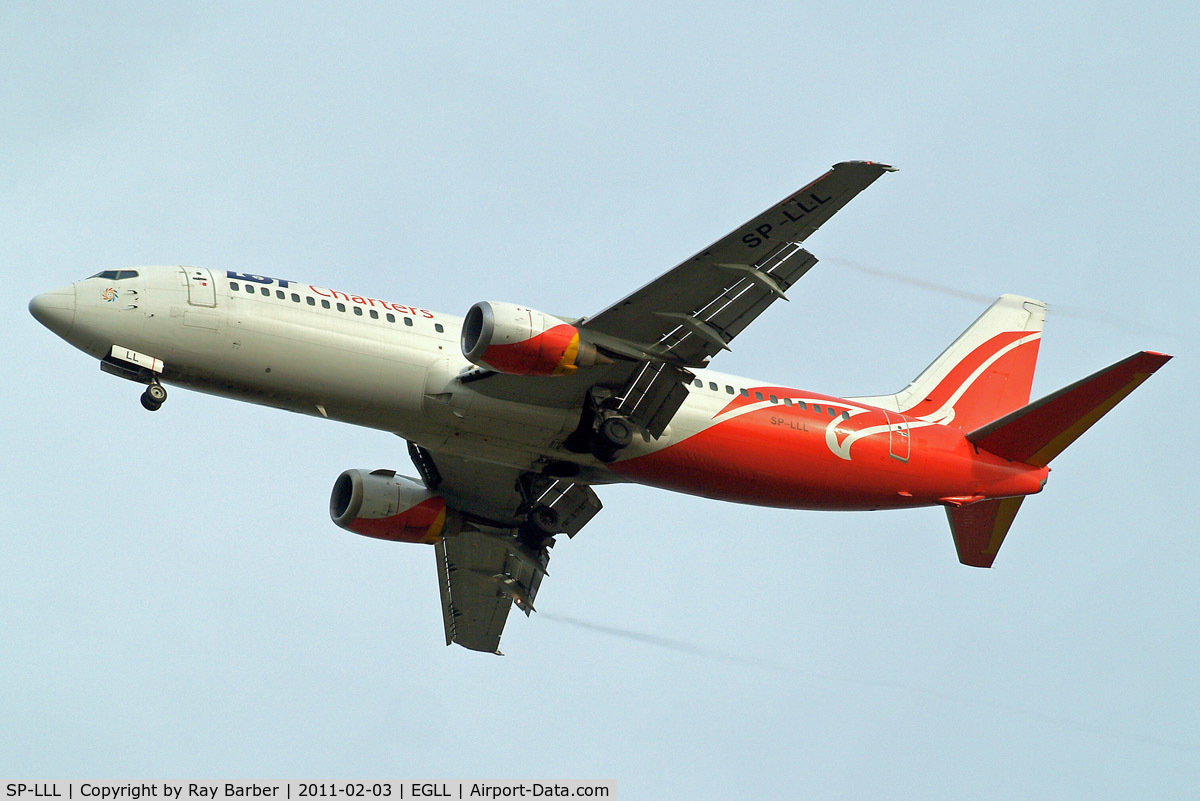 SP-LLL, 1993 Boeing 737-4Q8 C/N 25164, Boeing 737-4Q8 [25164] (Lot Charters) Heathrow~G 03/02/2011