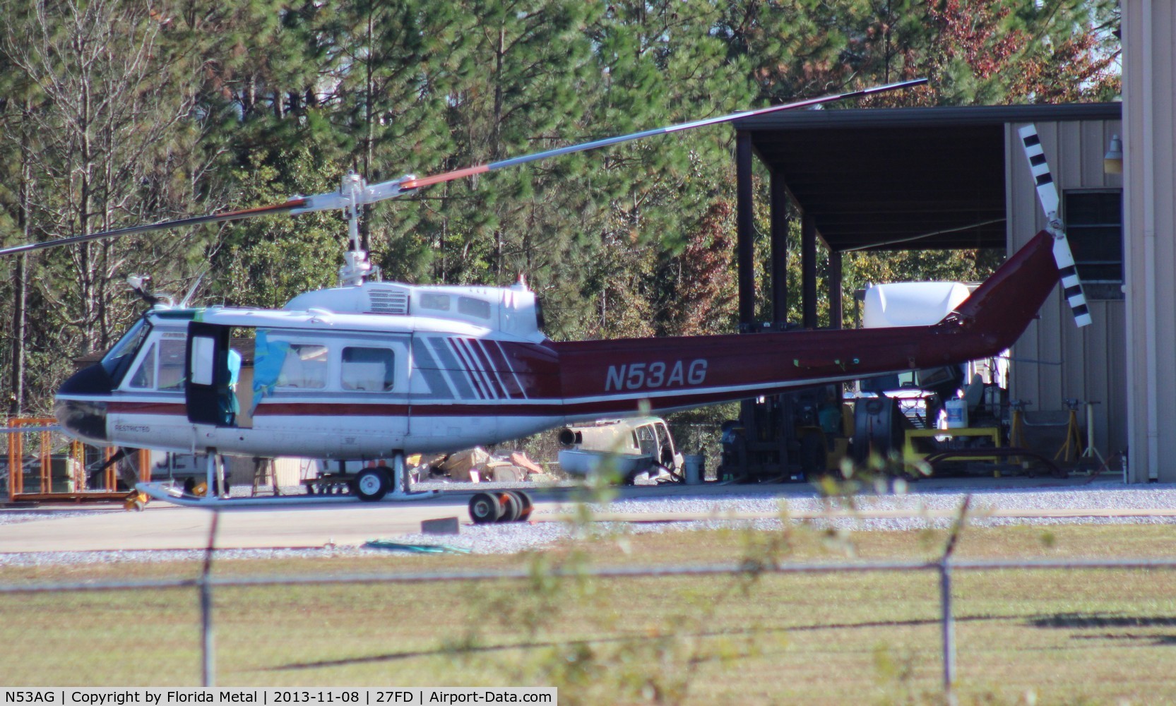 N53AG, 1972 Bell UH-1H C/N 72-21588, Bell UH-1H used by Dept of Forestry