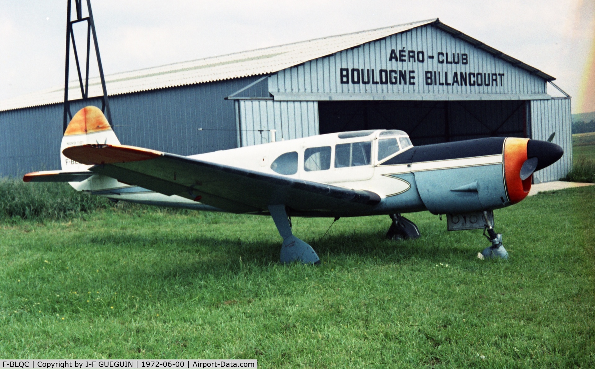 F-BLQC, Nord 1101 Noralpha C/N 43, Parked at Saint-Cyr-l'Ecole (78), June 1972.