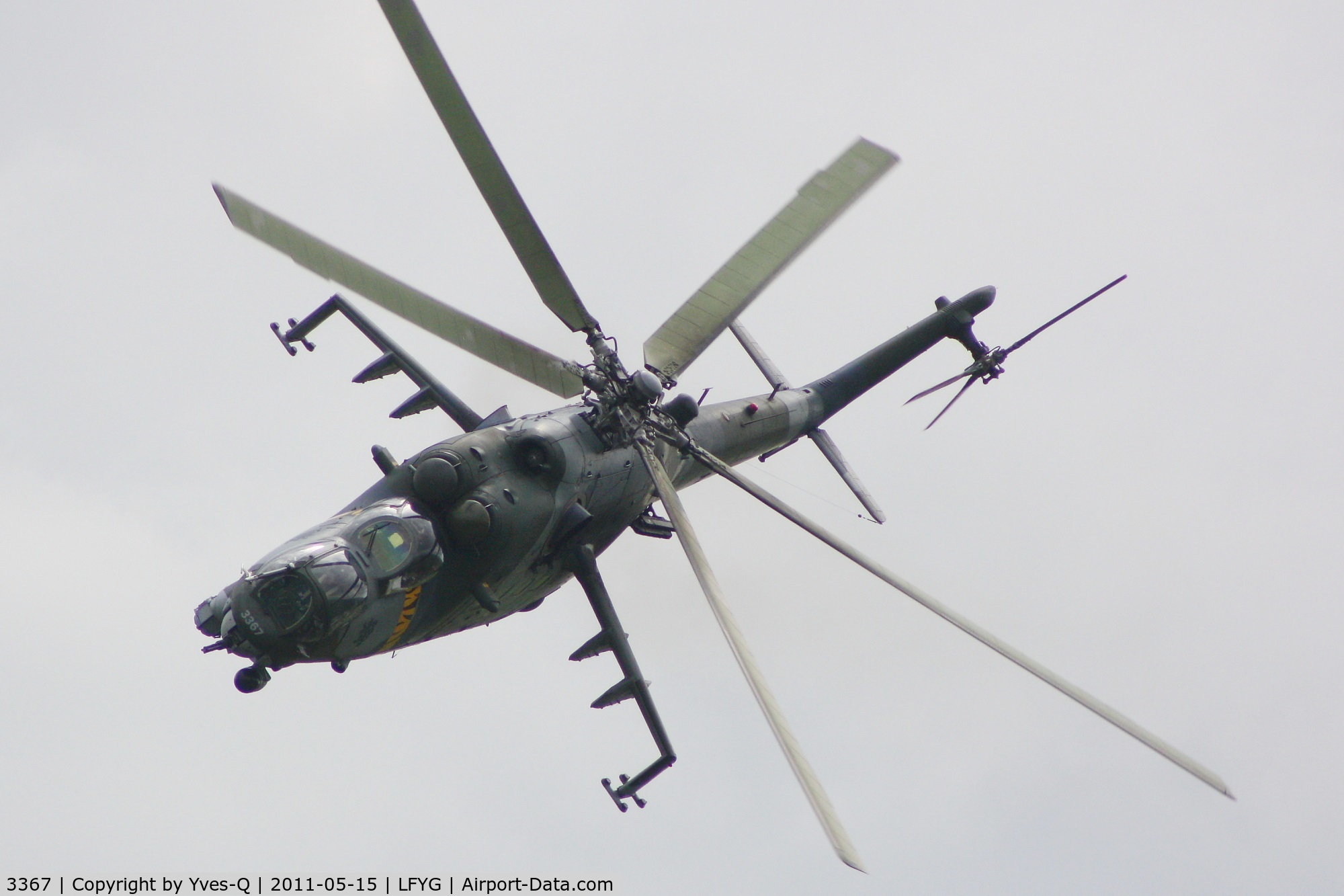 3367, 2005 Mil Mi-35 Hind E C/N 203367, Czech Republic Air Force Mil Mi-35 Hind E, Cambrai-Niergnies Airfield (LFYG) open day Tiger Meet 2011