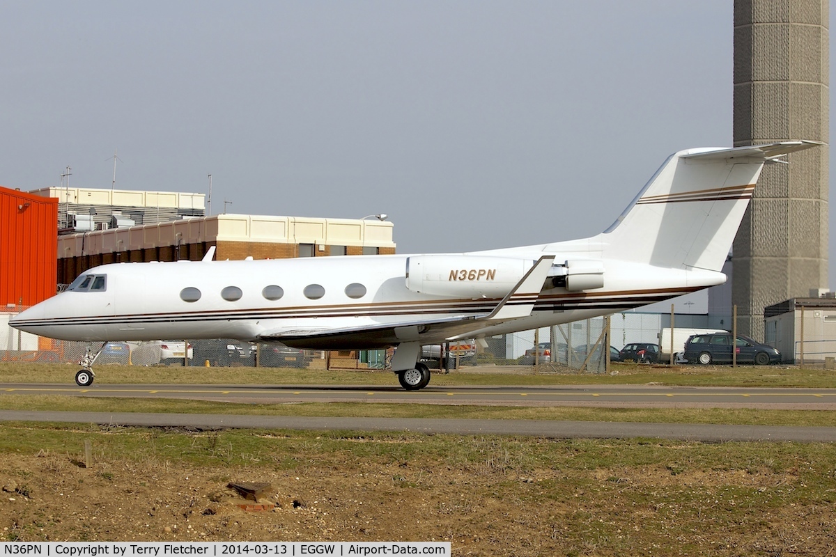 N36PN, 1969 Grumman G-1159B C/N 42, Nice to see this 45 year old Gulfstream still going strong !!- at Luton