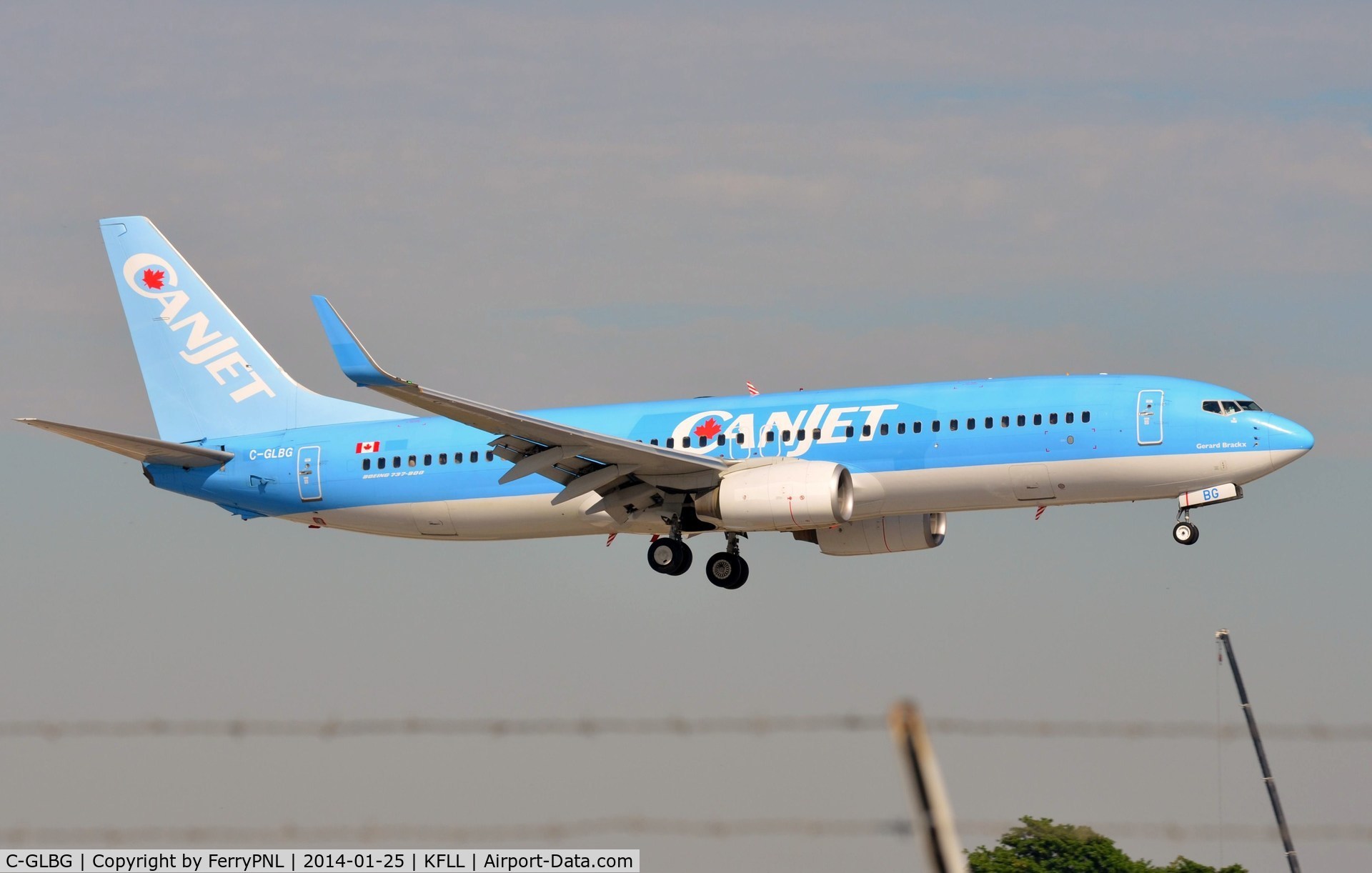 C-GLBG, 2008 Boeing 737-8K5 C/N 35142, Canjet B738 leased from Jetair Belgium for this season