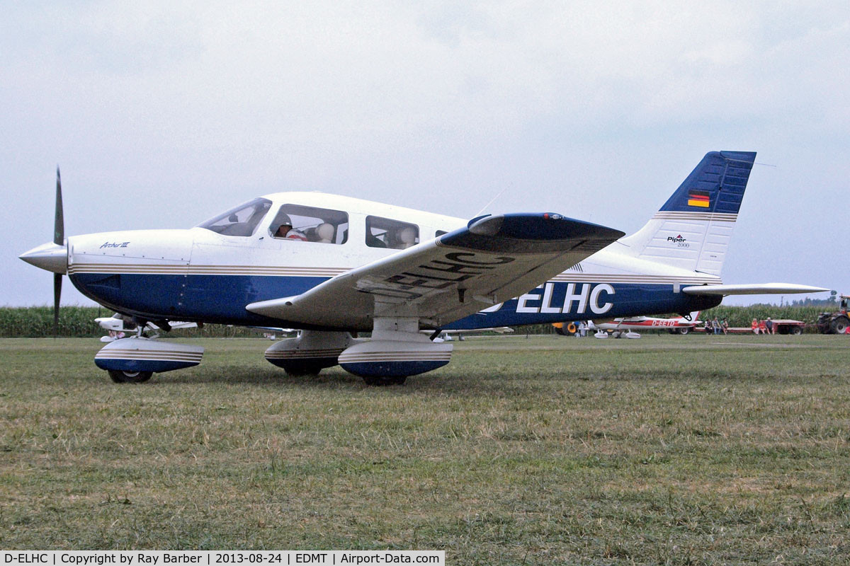 D-ELHC, 2000 Piper PA-28-181 Archer III C/N 2843356, Piper PA-28-181 Archer III [2843356] Tannheim~D 24/08/2013