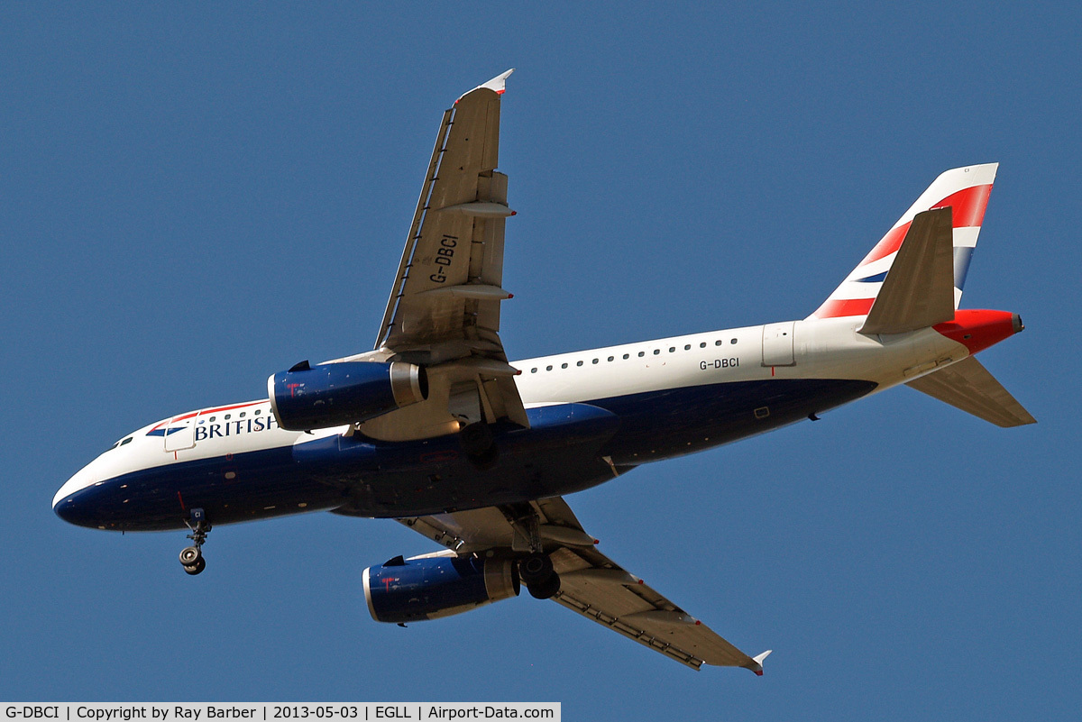 G-DBCI, 2006 Airbus A319-131 C/N 2720, Airbus A319-131 [2720] (British Airways) Home~G 03/05/2013. On approach 27R.