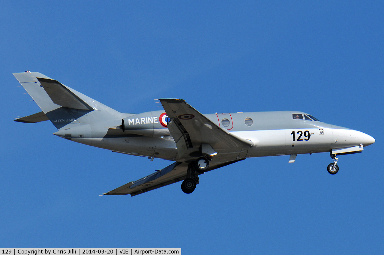 129, 1978 Dassault Falcon 10MER C/N 129, Marine Nationale (French Navy)