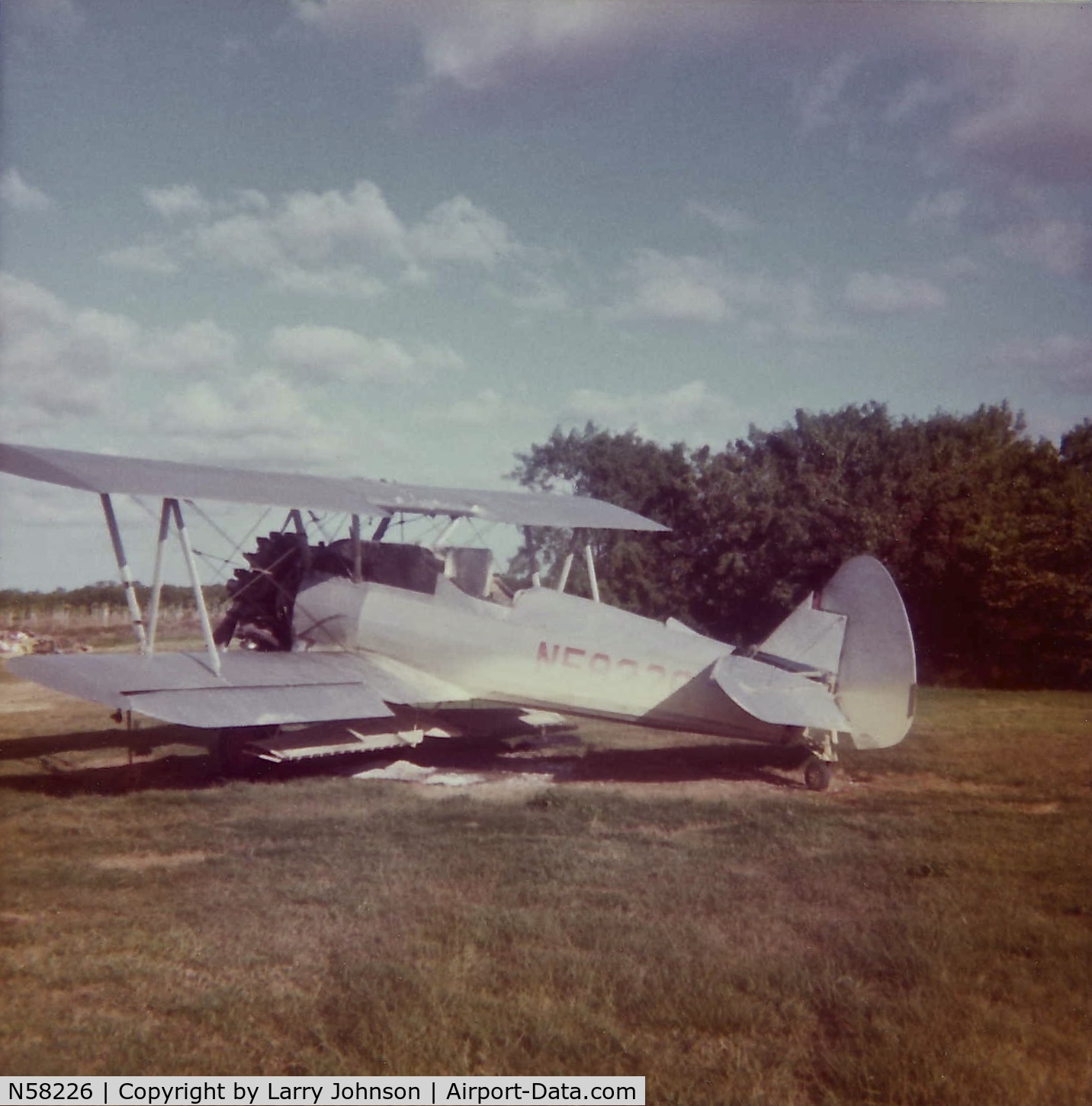 N58226, 1937 Boeing A75 (PT-13A) C/N 75-076, I shot this in the early 1970's at a crop duster strip South of florida City, FL.