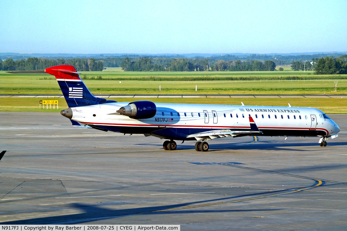 N917FJ, 2004 Bombardier CRJ-900ER (CL-600-2D24) C/N 15017, Canadair CRJ-900 [15017] (US Airways Express) Edmonton International~C 25/07/2008