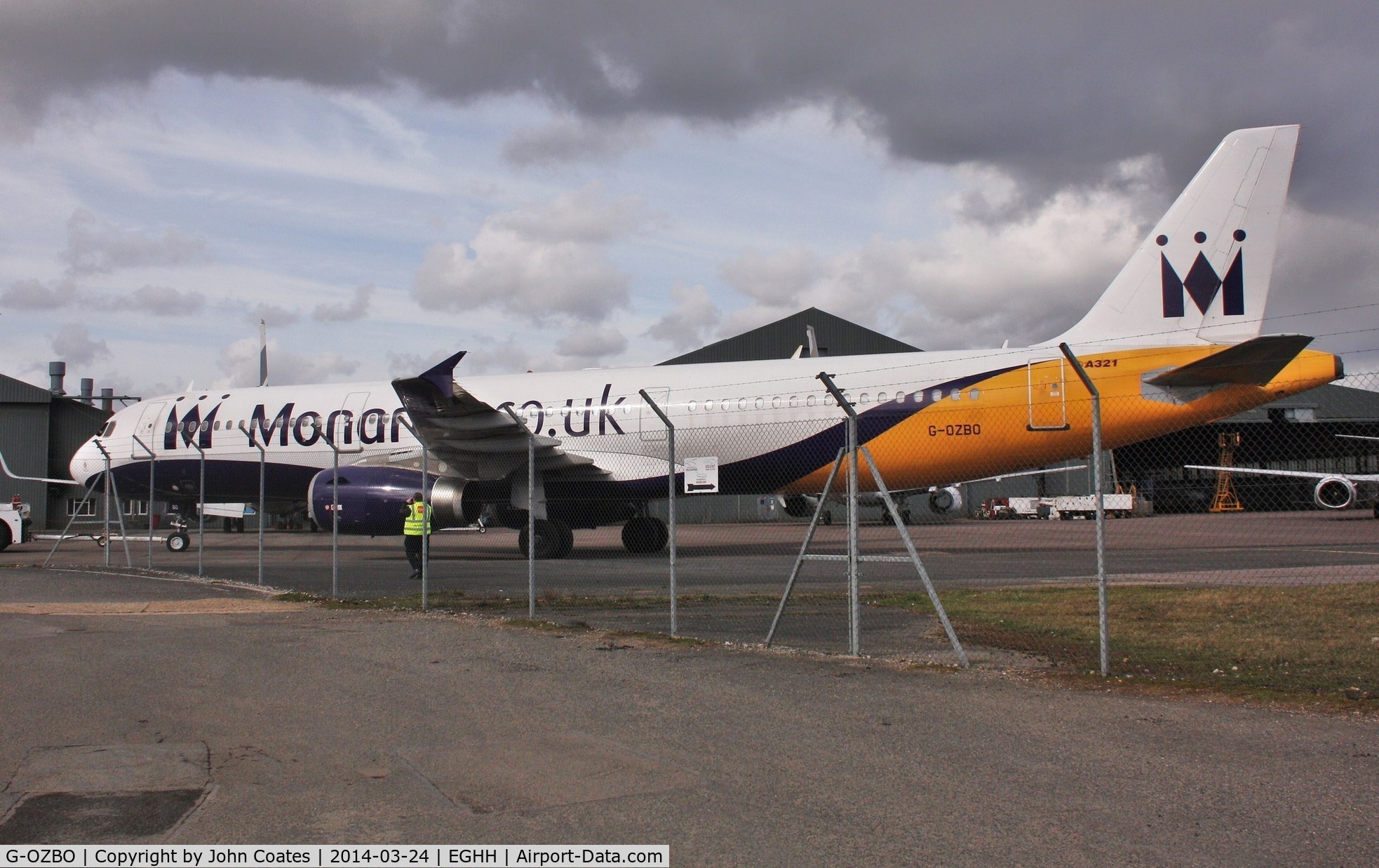 G-OZBO, 2000 Airbus A321-231 C/N 1207, At paintshop for latest livery