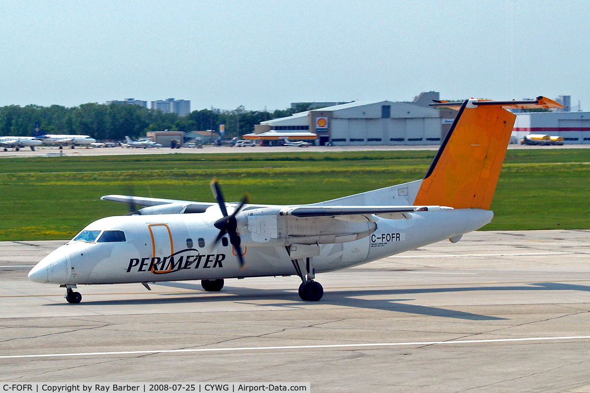 C-FOFR, 1992 De Havilland Canada DHC-8-106 Dash 8 C/N 317, De Havilland Canada DHC-8-106 Dash 8 [317] (Perimeter Airlines) Winnipeg-International~C 25/07/2008