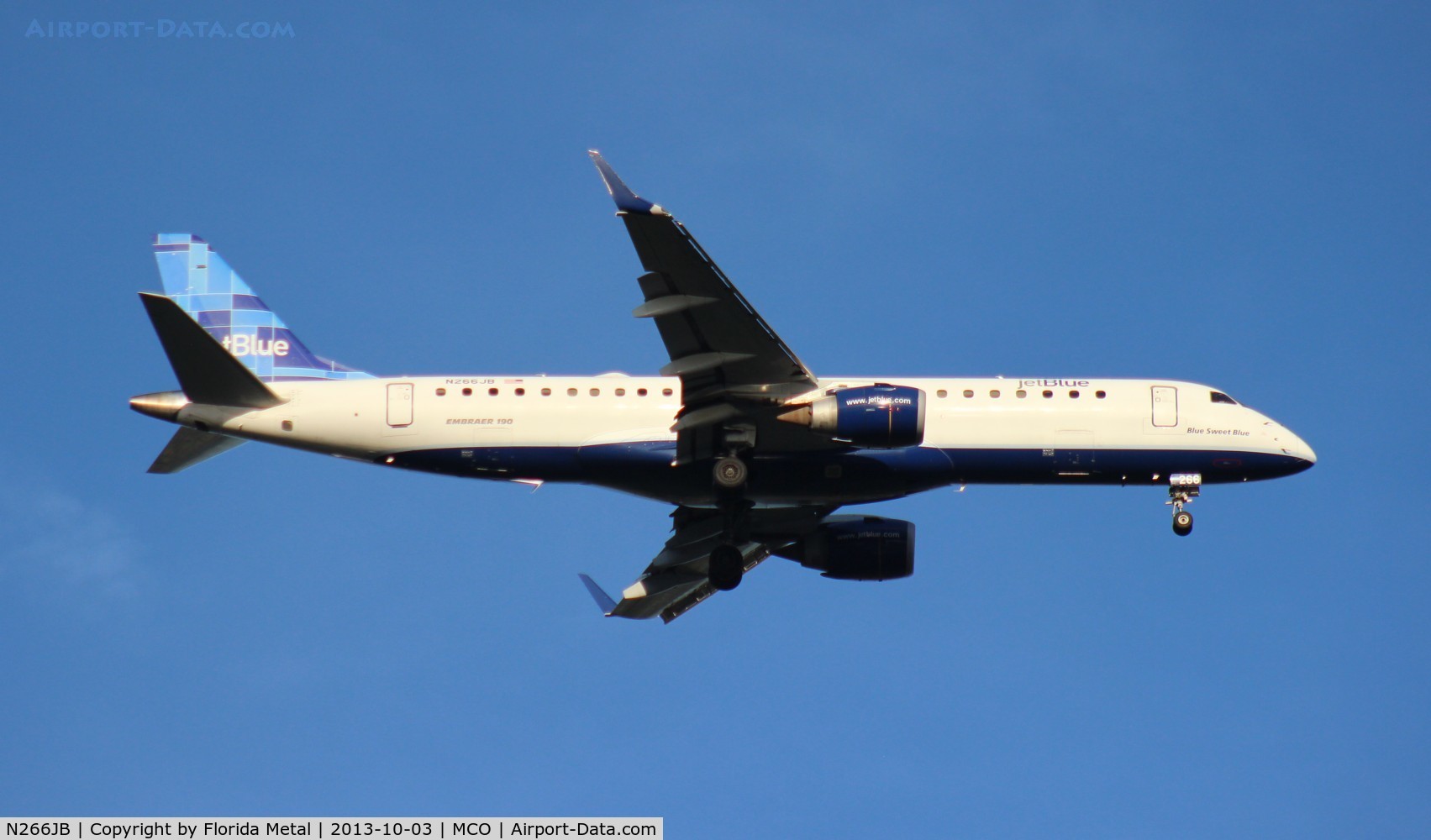 N266JB, 2007 Embraer ERJ-190-100 IGW 190AR C/N 19000054, Jet Blue E190