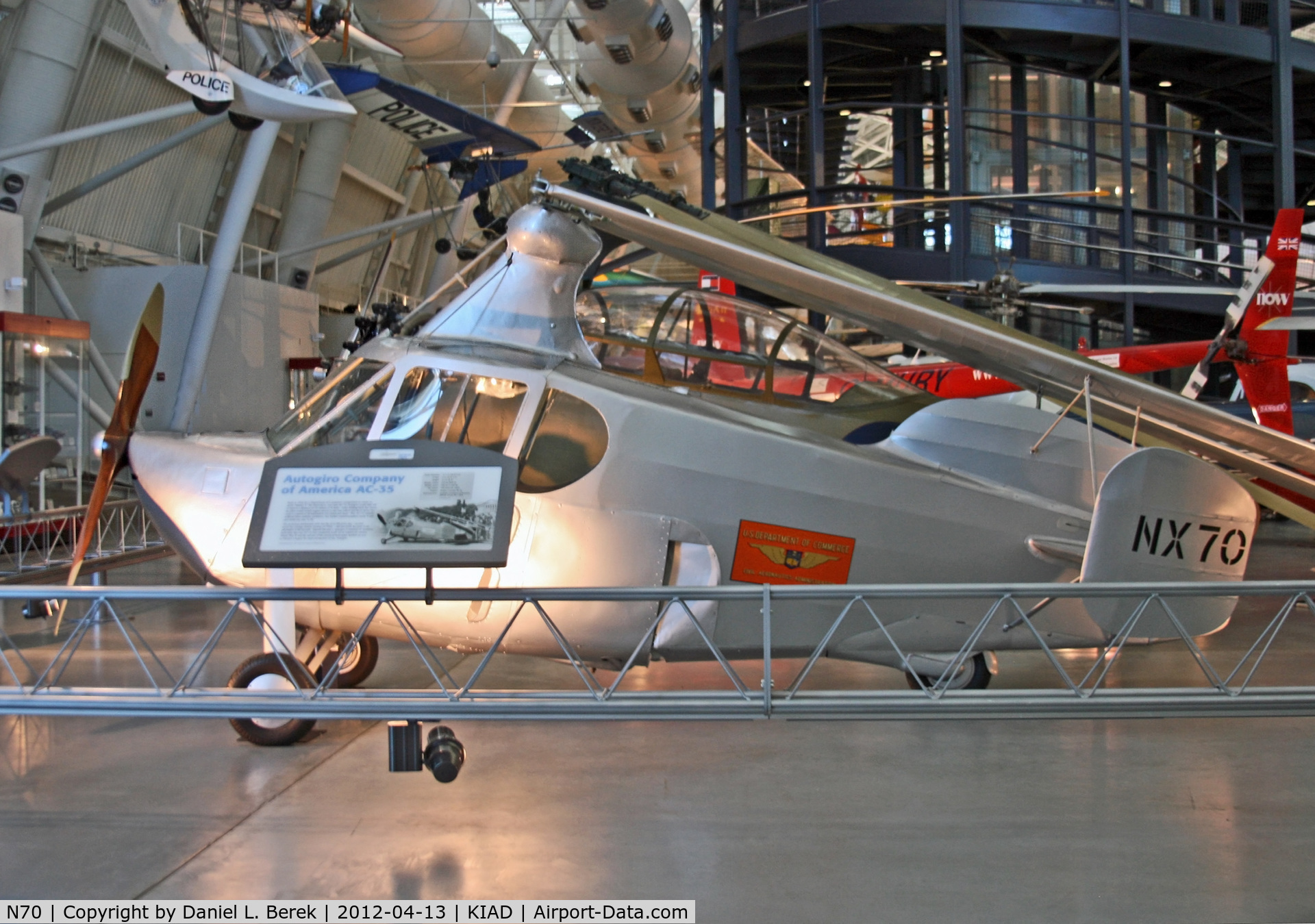 N70, 1936 Autogiro Company of America AC-35, In 1936, the U.S. government sponsored and underwrote an effort to provide middle-class people with an affordable flying machine.
