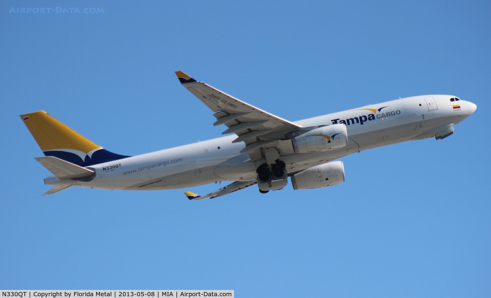 N330QT, 2012 Airbus A330-243F C/N 1368, Tampa Colombia A330-200