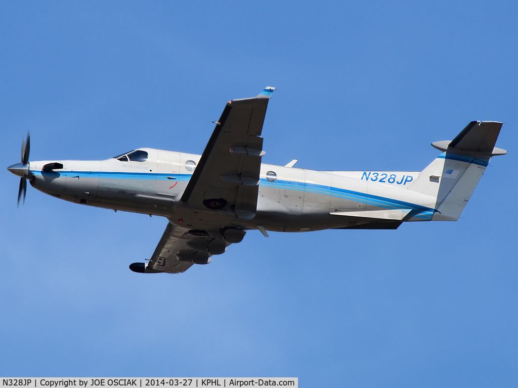 N328JP, 2000 Pilatus PC-12/45 C/N 328, Leaving Philly