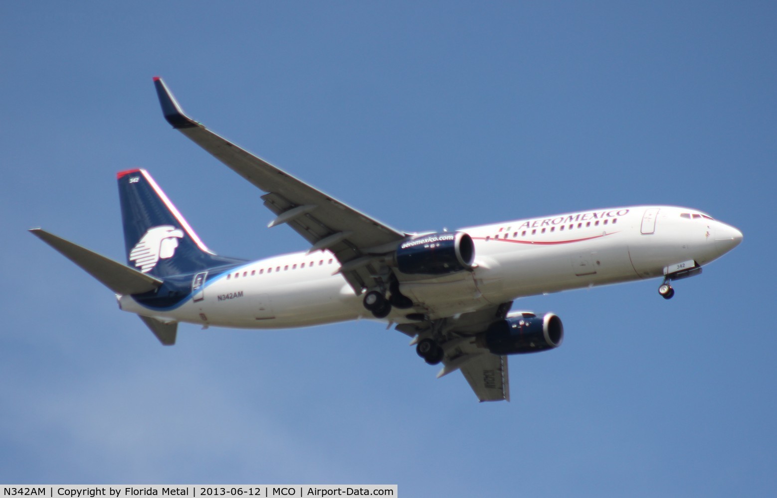 N342AM, 2005 Boeing 737-8Z9 C/N 34262, Aeromexico 737-800