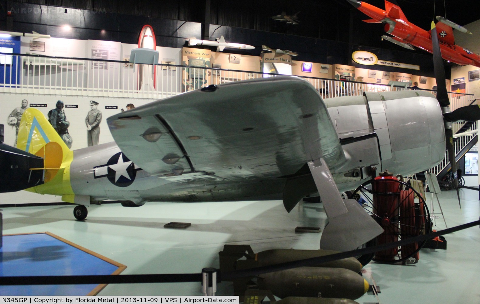 N345GP, Republic P-47N Thunderbolt C/N 539C/1537, P-47 Thunderbolt at USAF Armament Museum