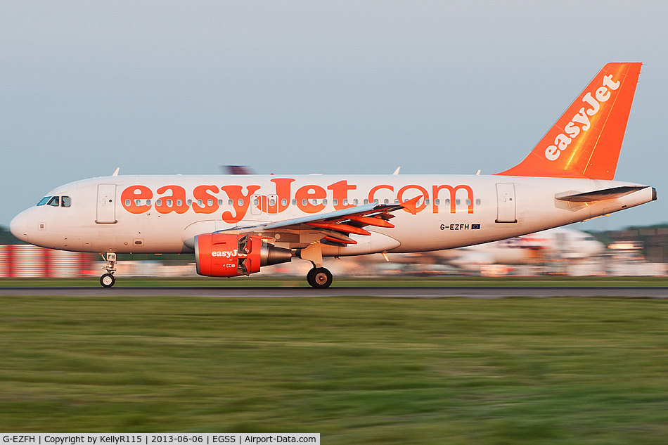 G-EZFH, 2009 Airbus A319-111 C/N 3854, London Stansted - easyJet