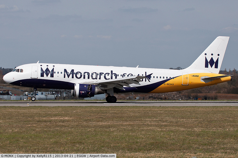 G-MONX, 1992 Airbus A320-212 C/N 392, London Luton - Monarch