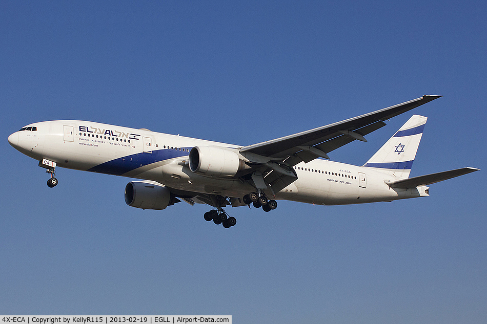 4X-ECA, 2001 Boeing 777-258/ER C/N 30831, London Heathrow - El Al Israel Airlines