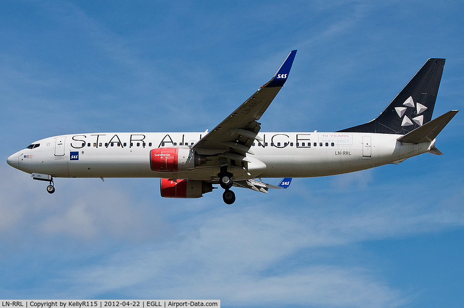 LN-RRL, 2003 Boeing 737-883 C/N 28328, London Heathrow - SAS Scandinavian Airlines