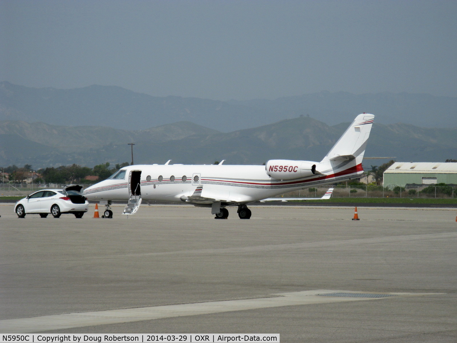 N5950C, 2006 Israel Aircraft Industries Gulfstream G150 C/N 213, 2006 Israel Aircraft Inds. GULFSTREAM G150, 2 Honeywell TFE731-40AR-200G TFs w/FADEC 4,420 lb st ea. Are flown from Israel to Dallas, TX for finishing. FAA certificated as ext. to 1125 Westwind ASTRA cert.