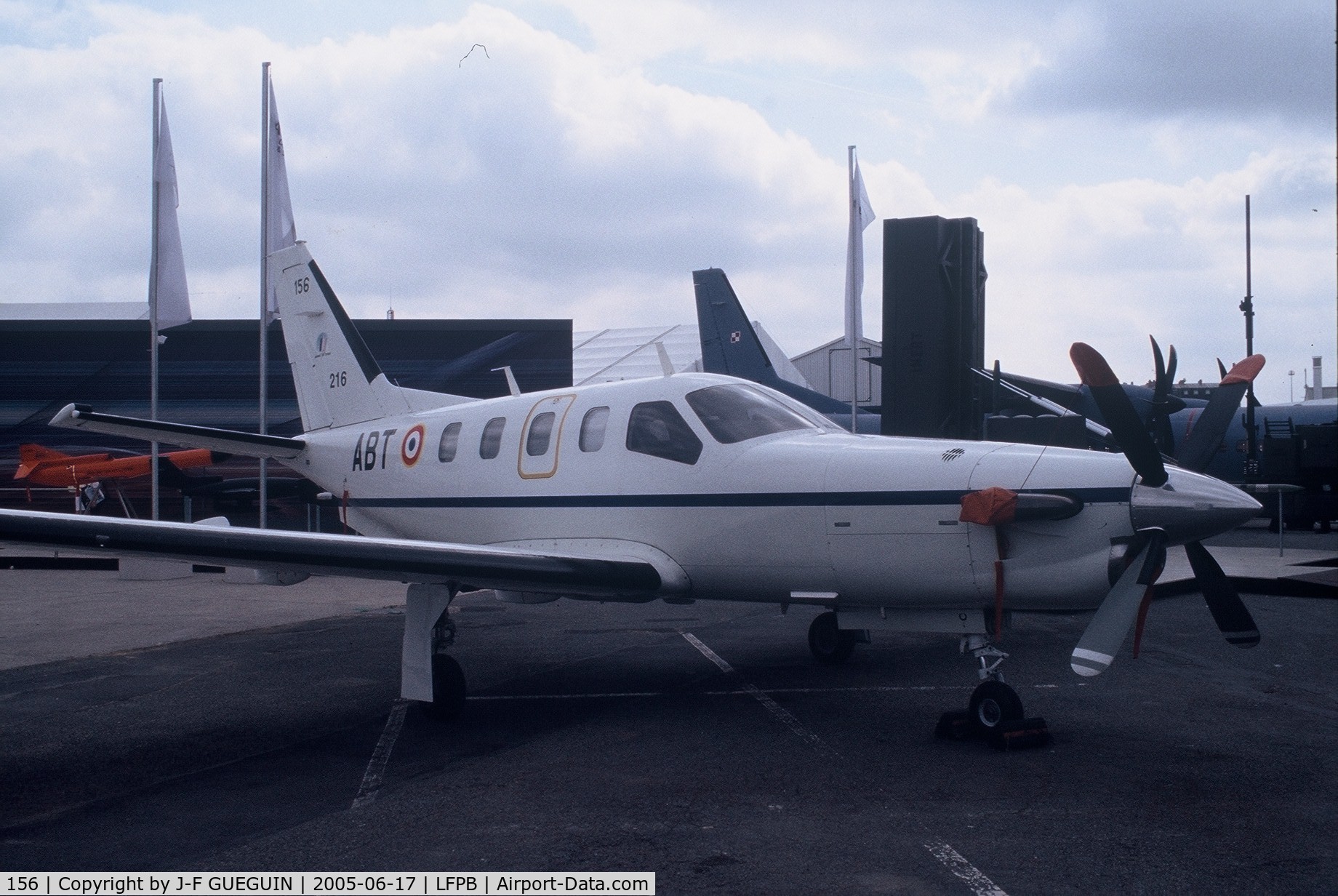 156, 1999 Socata TBM-700 C/N 156, On display at paris-Le Bourget 2005 airshow.