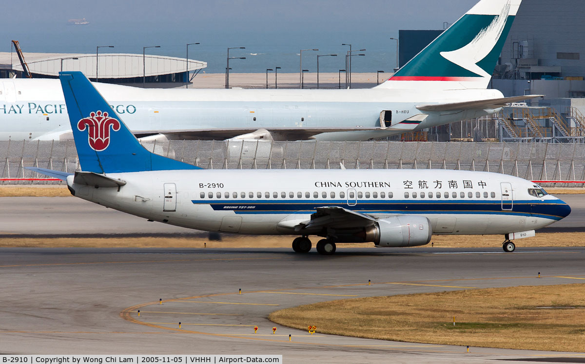 B-2910, 1993 Boeing 737-3Y0 C/N 26083, China Southern Airlines