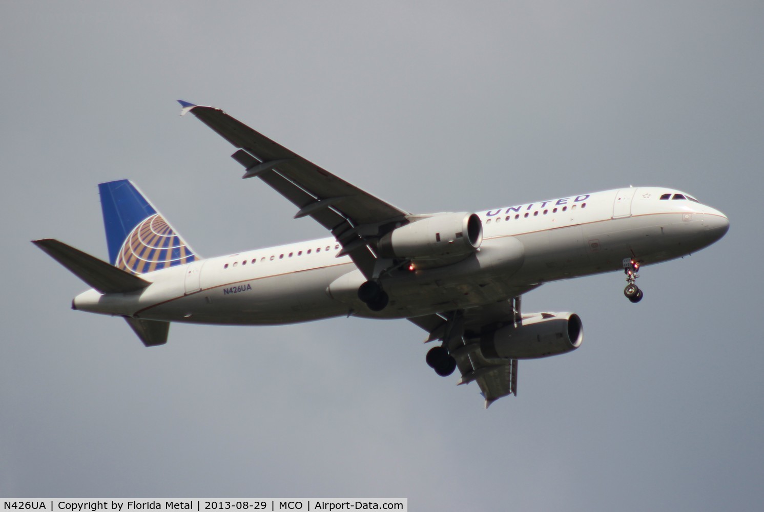 N426UA, 1995 Airbus A320-232 C/N 510, United A320