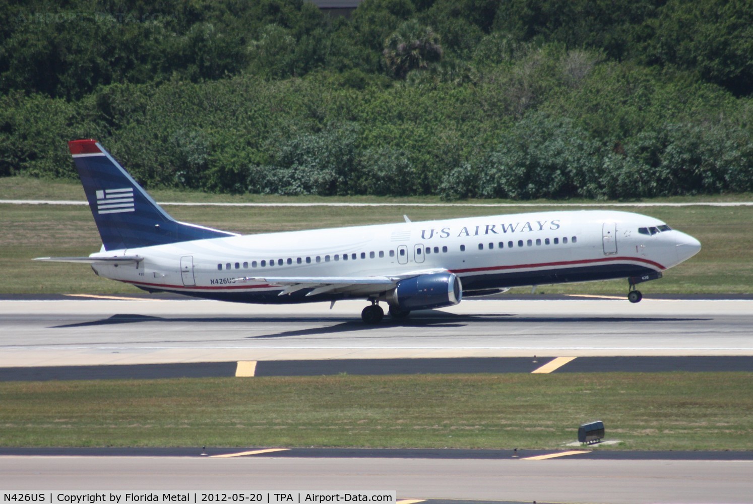 N426US, 1989 Boeing 737-4B7 C/N 24548, USAirways 737-400