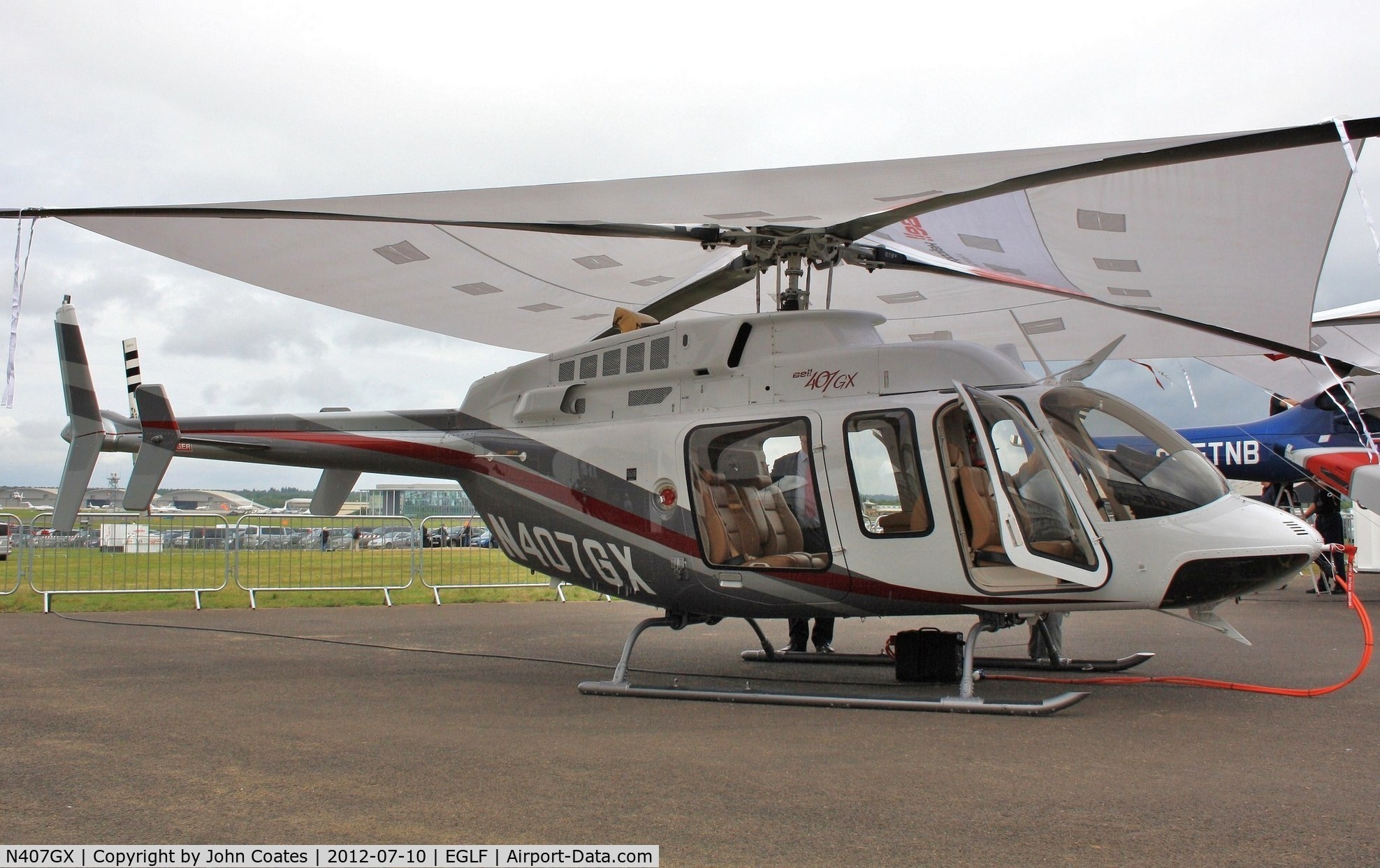 N407GX, 2010 Bell 407 C/N 54300, At FIA 2012