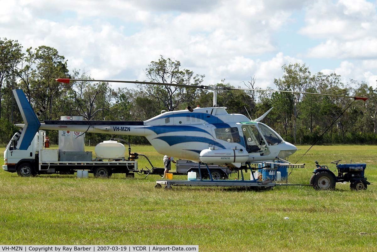 VH-MZN, 1972 Bell OH-58A Kiowa (206A-1) C/N 44051, Bell CH-136 Kiowa [44051] Caloundra~VH 19/03/2007