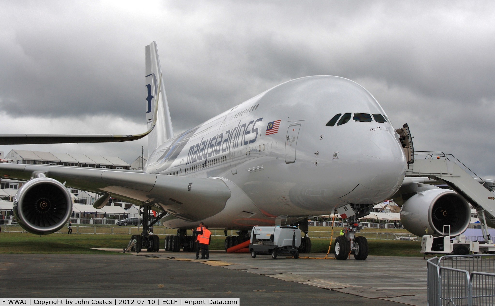 F-WWAJ, 2012 Airbus A380-841 C/N 081, At FIA 2012
