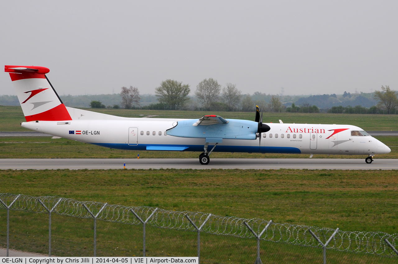 OE-LGN, 2010 De Havilland Canada DHC-8-402Q Dash 8 C/N 4326, Austrian Airlines