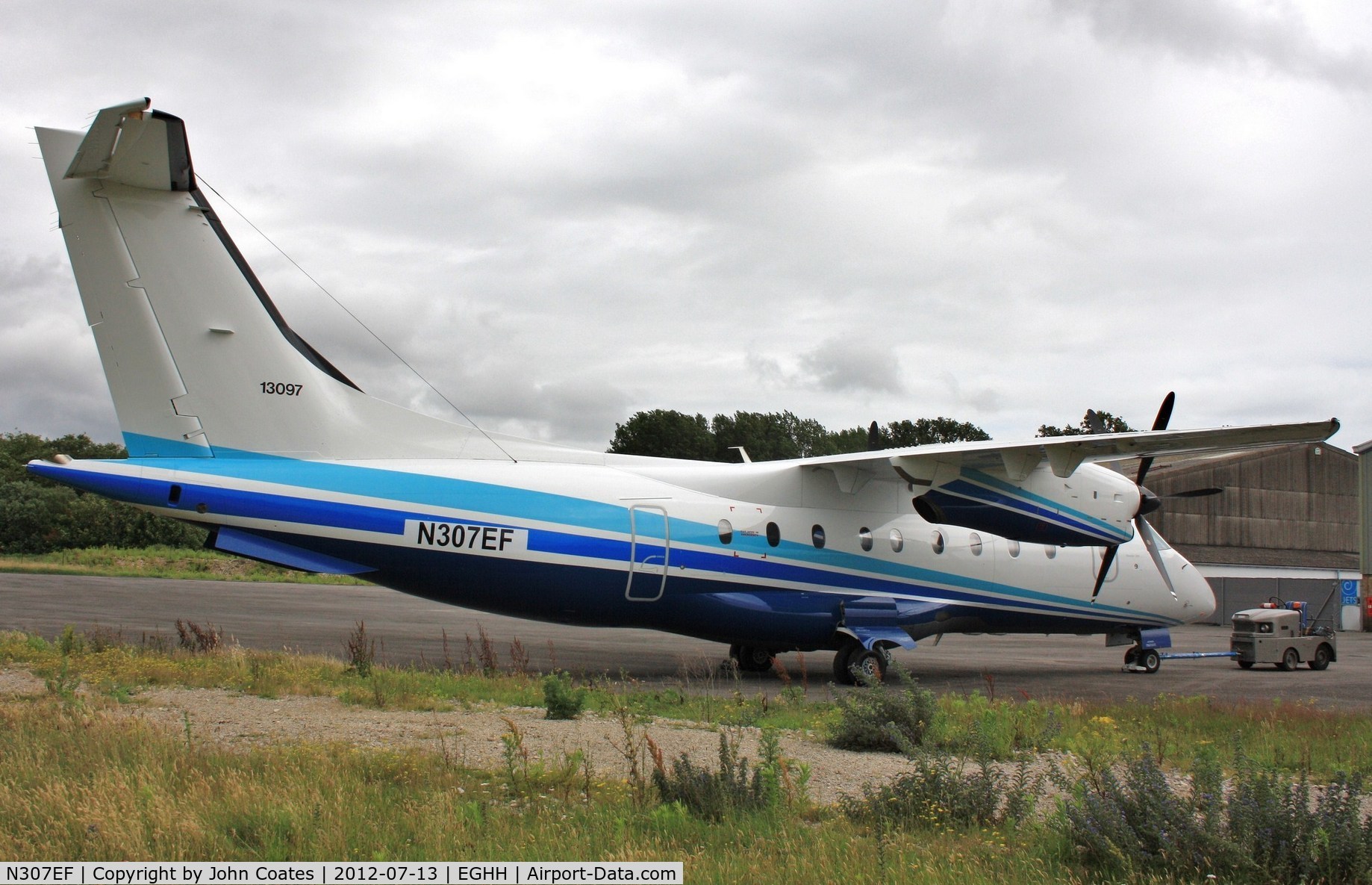 N307EF, 1998 Dornier 328-100 C/N 3097, At JETS with USAF serial 13097 on tail awaiting delivery
