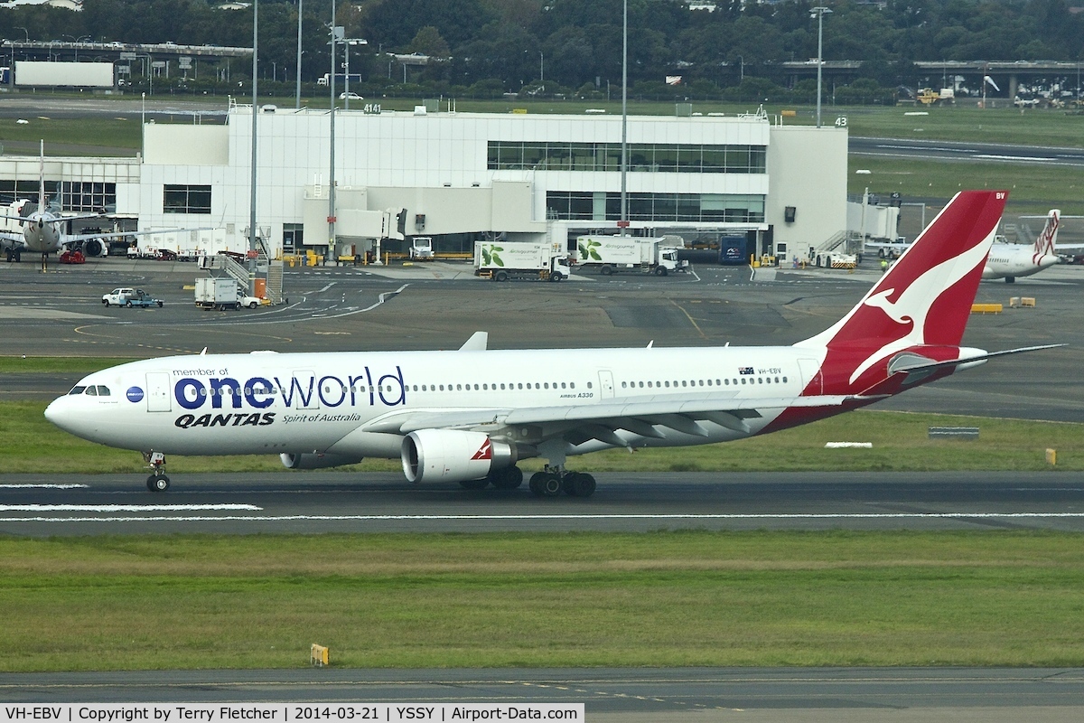 VH-EBV, 2012 Airbus A330-202 C/N 1365, 2012 Airbus A330-202, c/n: 1365 at Sydney